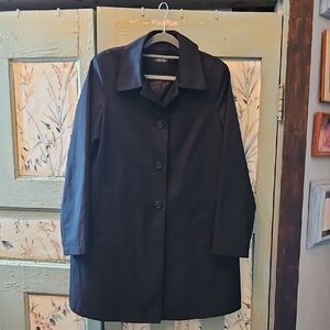 Ralph Lauren Black Trench Coat Classic Design